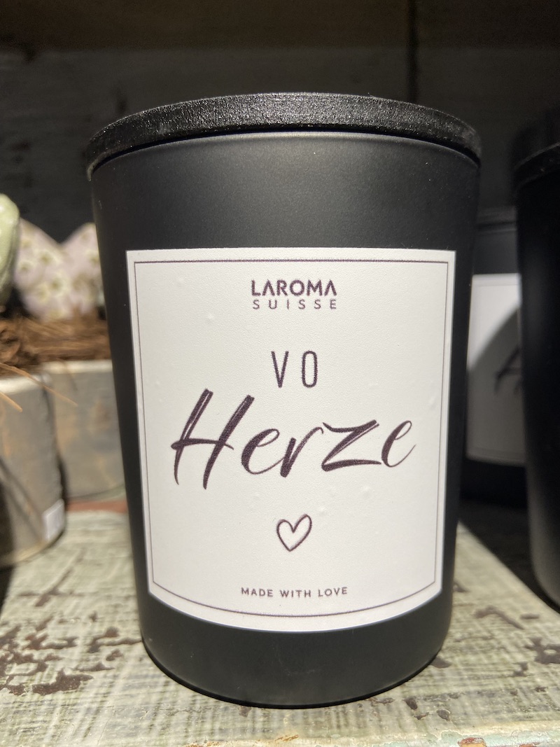 Spruchkerze "vo Herze"