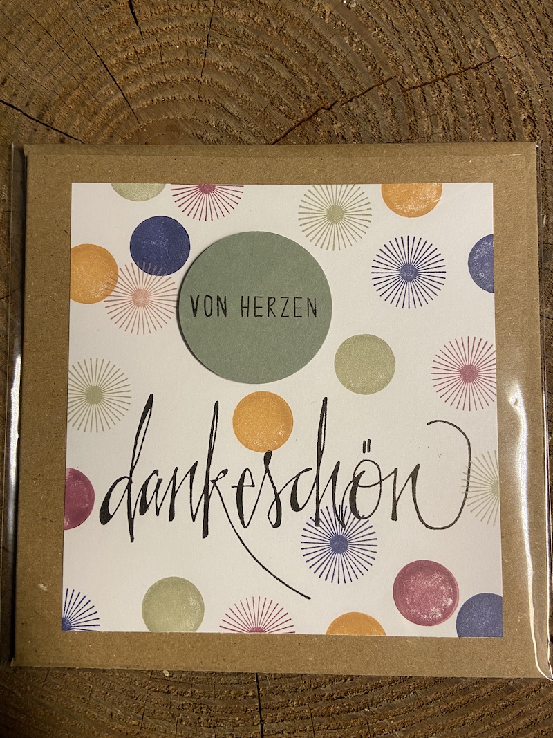 Karte "dankeschön"
