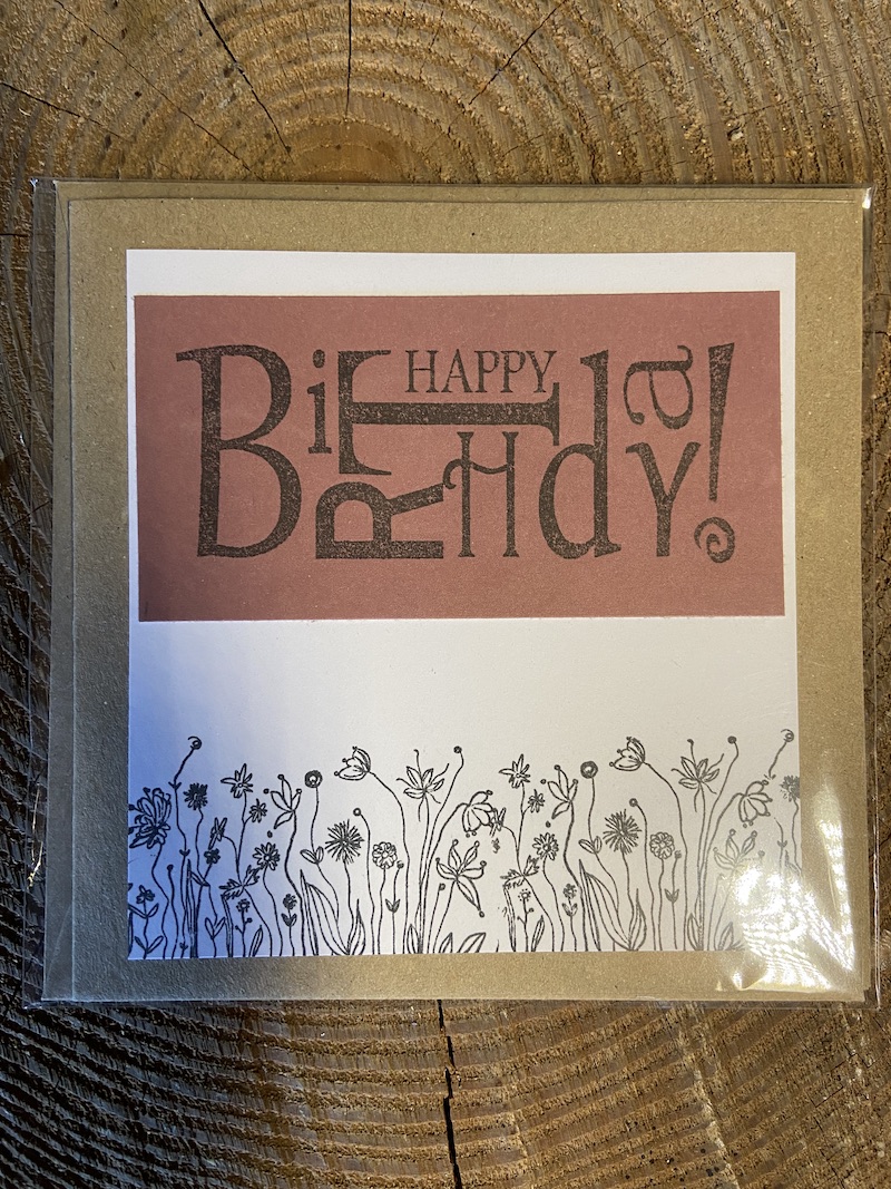 Karte "Happy Birthday"